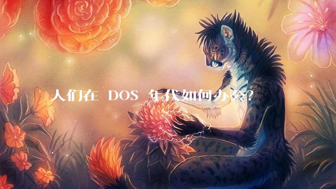 人们在 DOS 年代如何办公？